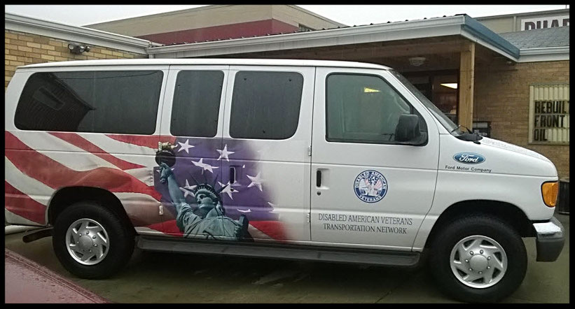 VA Medical Center van after it was repaired by CMR Rebuild