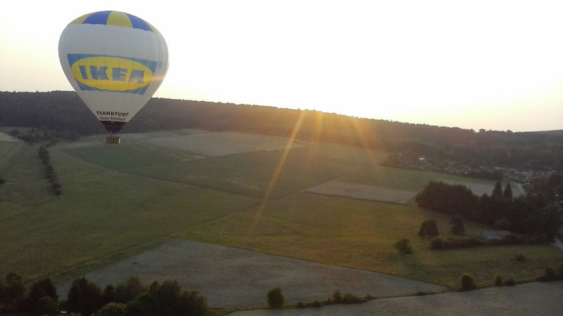 Ballonfahrt im Taunus, Hessen