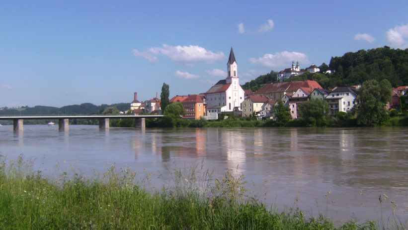 Drei-Flüsse-Kajak-Tour in Passau, Bayern