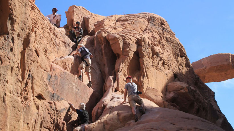 Bridge Hike, Wadi Rum, Jordanien