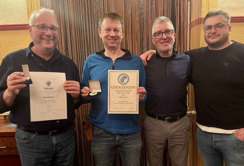 v.l.n.r: Thomas Schirmer, Michael Horn, Andreas Wagner und Dominik Schott 