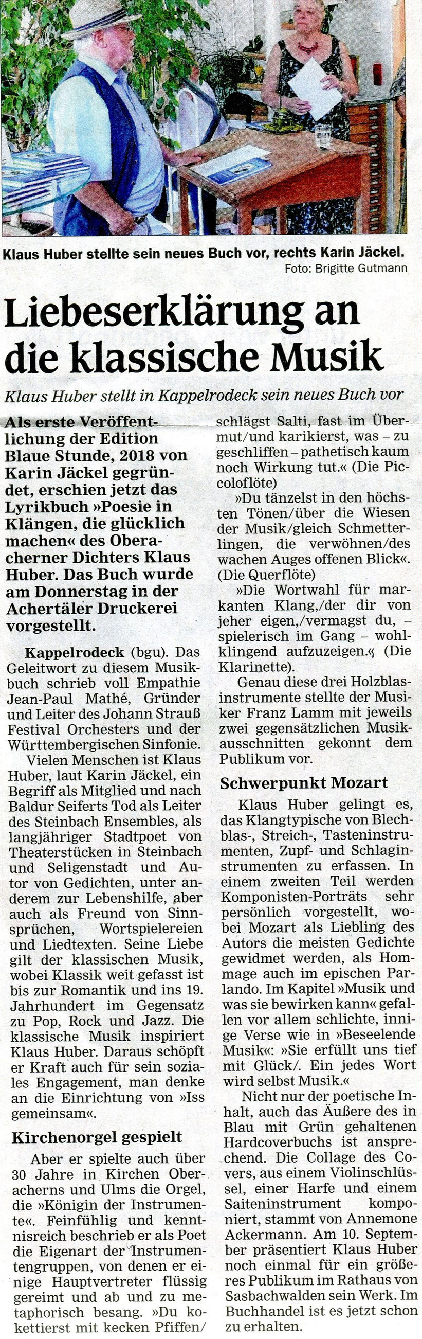 Zeitung Mittelbadische Presse