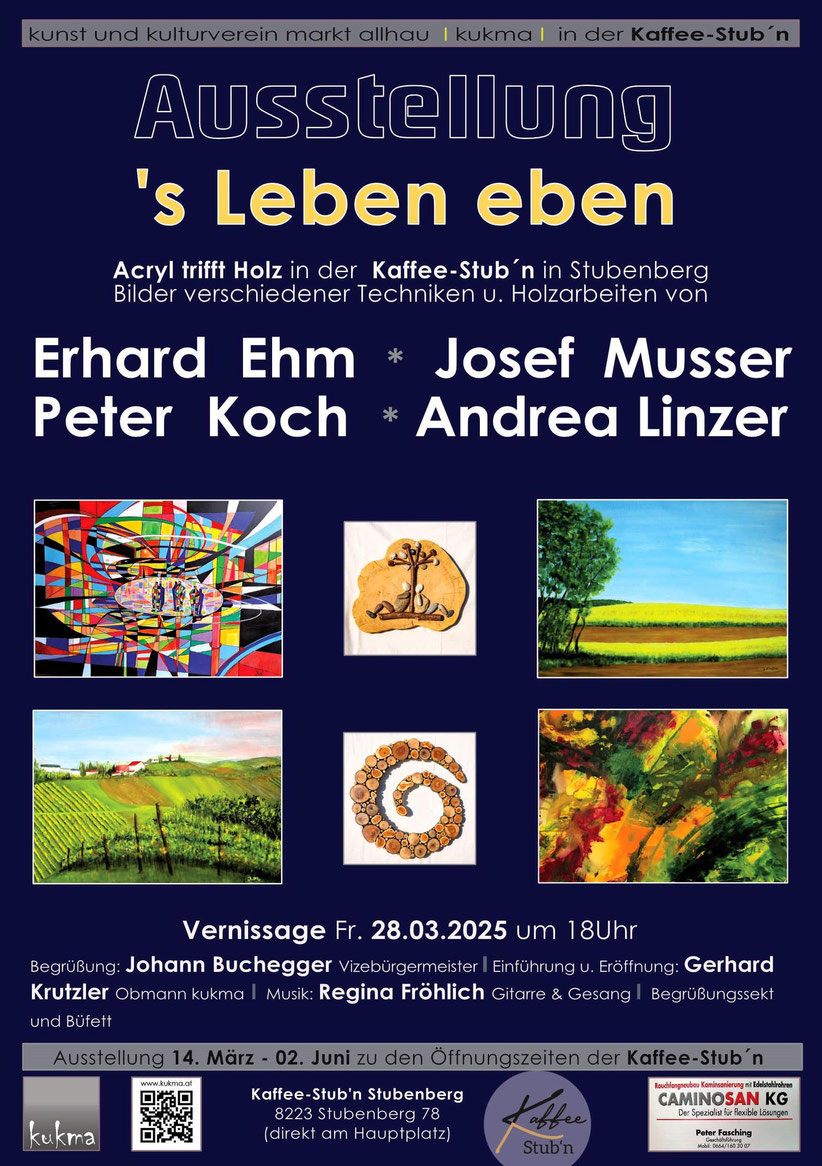 kukma Ausstellung in Stubenberg in der Kaffeestub'n