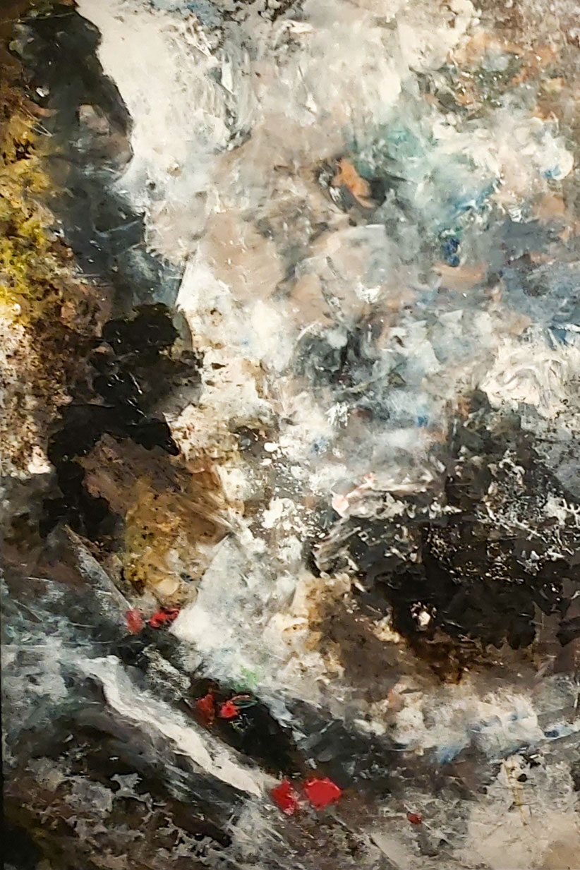 Nr. 53 / CHRISTIANE GOLLATZ / "Rolling Stones", Acryl auf Leinwand, 60x90cm, 450,-€