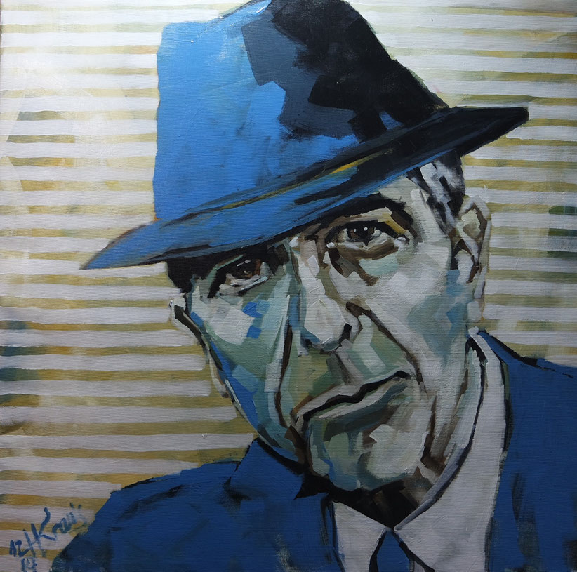 Nr. 24 / HANS KRAUS / "Leonard C.", Acryl auf Leinwand, 90x90cm, (verkauft)