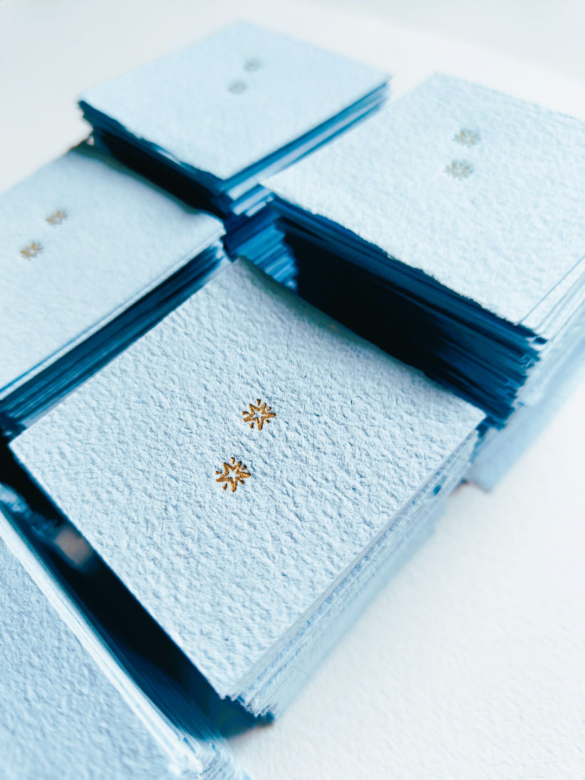 STARS ON A TIEPOLO BLUE SKY | Edition of 800 handmade paper swatches | 2026 IAPMA Bulletin 65 “Unity”