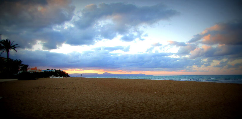 Blick von Denia nach Gandia