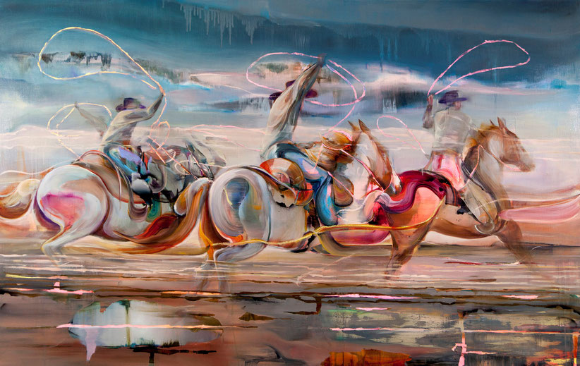 Triptec, 140 x 220 cm, oil on linnen, 2019