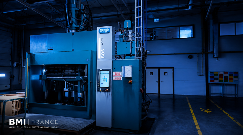 600-ton REP rubber injection moulding machine. 