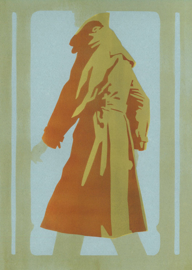 Mantelformen, Mantel Lexikon: Grafik eines Trenchcoats von Fab Gorjian