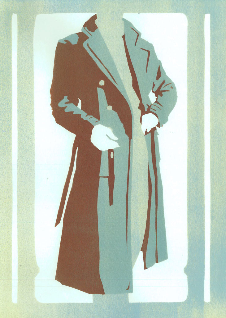 Mantelformen, Mantel Lexikon: Grafik eines Ulstercoats von Fab Gorjian