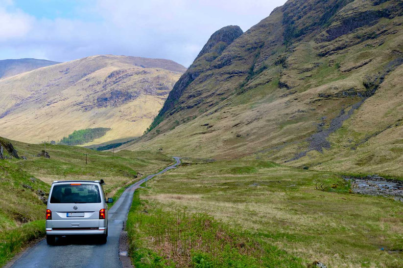 "Skyfall" Route durch Glen Etive