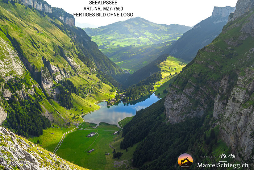 Seealpsee, Wandbild, Meglisalp