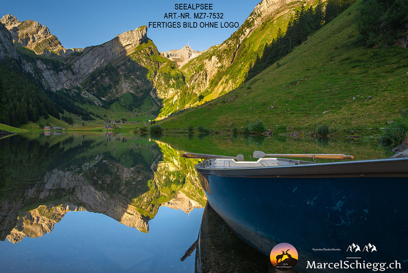 Seealpsee, Wandbild, Bergsee, Spiegelung
