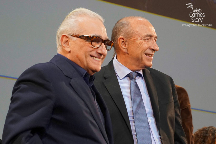 Martin Scorsese et Gérard Collomb - Clôture du Festival Lumière 2015 - Lyon  - Photo © Anik COUBLE