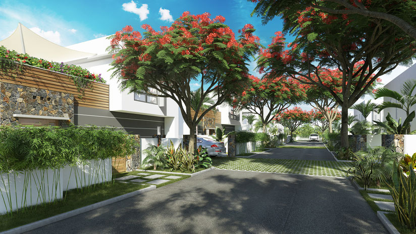 nouveau programme immobilier PDS villas et maisons PDS AMALA au sud ouest proche MARINA investir ile maurice