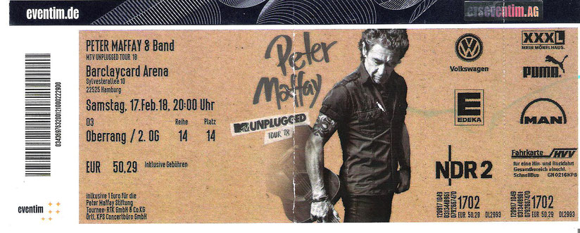 Nr. 349 - 17.02.2018 - Peter Maffay - Barclaycard Arena, Hamburg