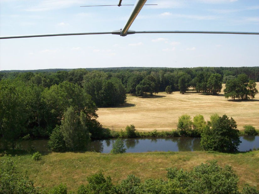 Blick aus 26m agl nach West