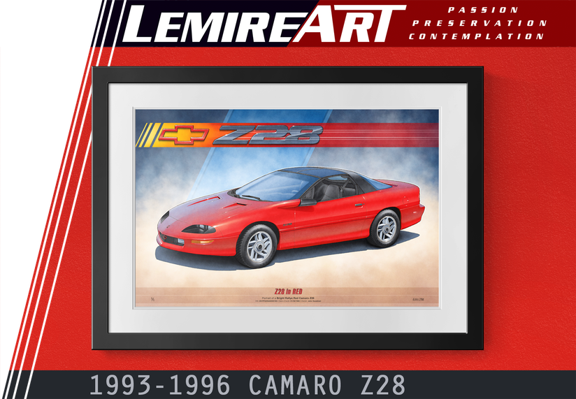 Early 4th generation medium patriot red Camaro Z28