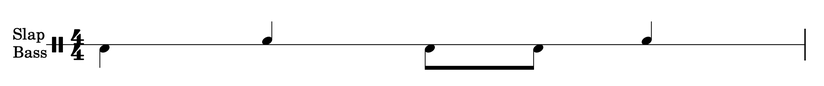 einfacher Cajon-Rhythmus für Balladen mit Viertel- und Achtelnoten