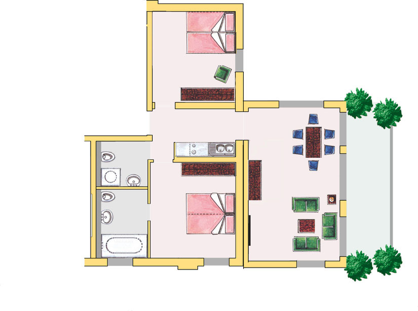 Grundriss Preise Ferienwohnung Strandhotel Bellevue In Timmendorfer Strand