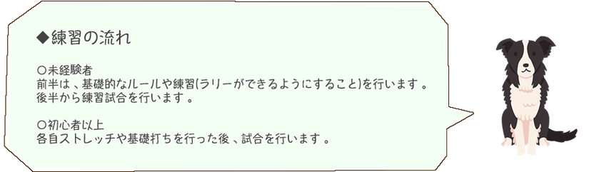 練習の流れ