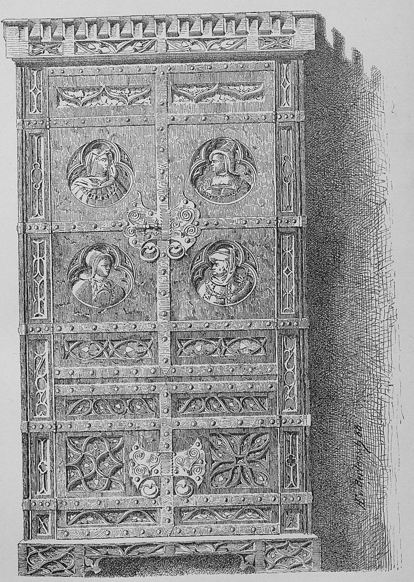 Gotischer Schrank aus Tirol.