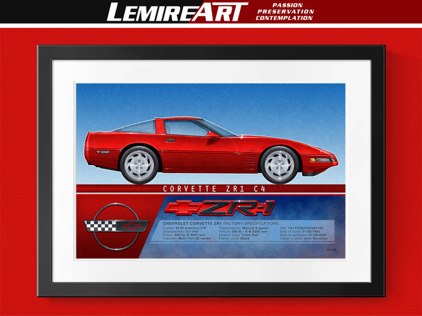 1991 Corvette ZR-1 drawing, 1991 Corvette ZR-1 profile view drawing, 1992 Corvette ZR-1 drawing, 1992 Corvette ZR-1 profile view drawing, 1993 Corvette ZR-1 drawing, 1993 Corvette ZR-1 profile view drawing, 1994 Corvette ZR-1 drawing, 1994 Corvette ZR-1 p