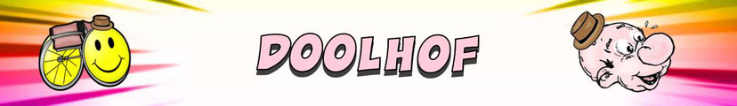 Logo Doolhof spel uit de jeugdstrip van Mr Peeves. 