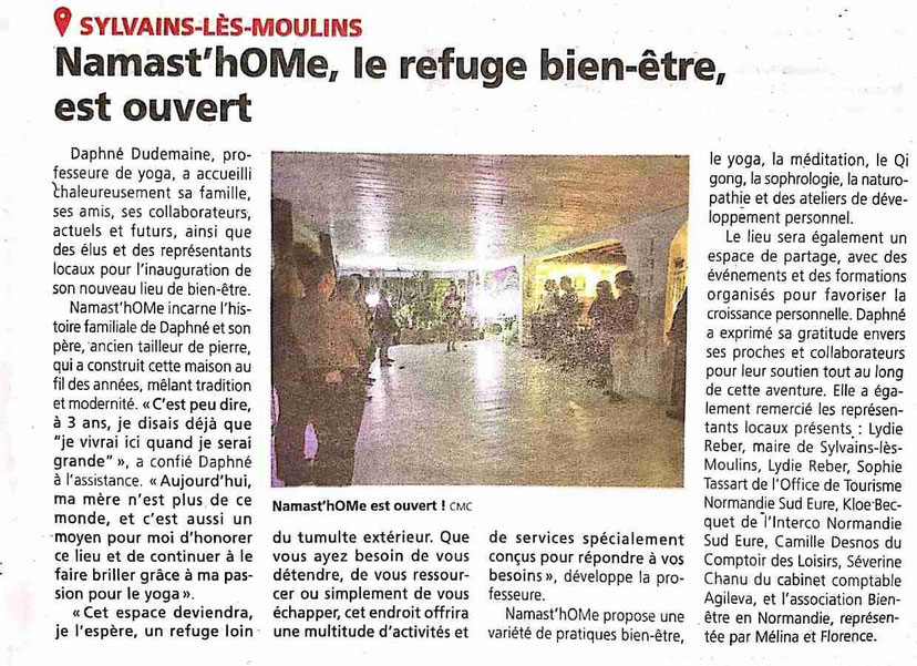 Namast'hOMe lieu de ressourcement Normandie Sylvains-lès-Moulins