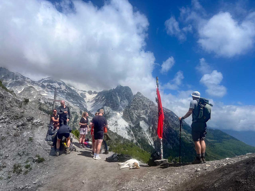 Am Valbone-Pass Albanische Alpen