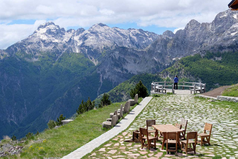 Albanien View Point Qafa-e-Thorës-Pass 