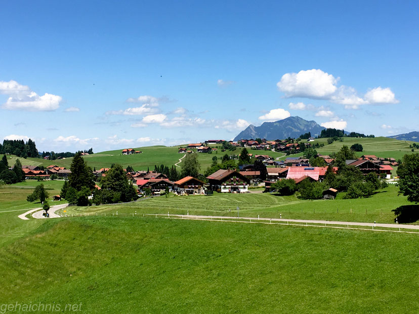 Obermaiselstein mit Grüntenblick