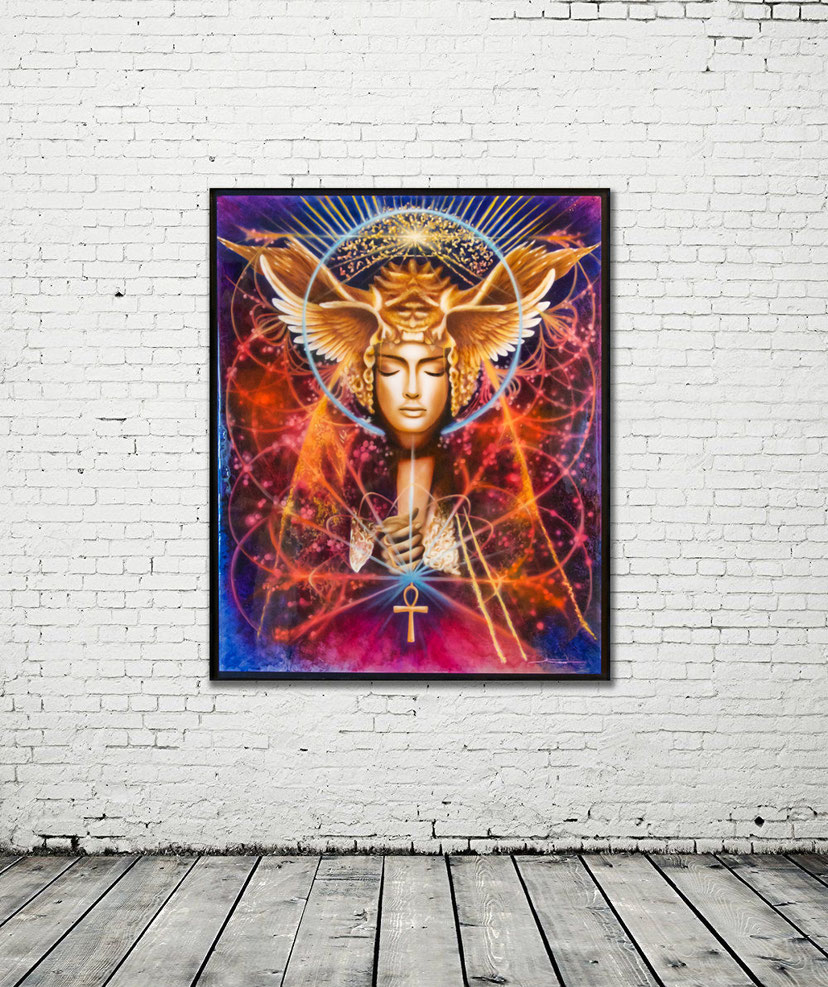 SOLD / MOTHER AYA - OIL ON ALUMINUM AND RESIN - 104 cm X 84 cm - 2.500 €