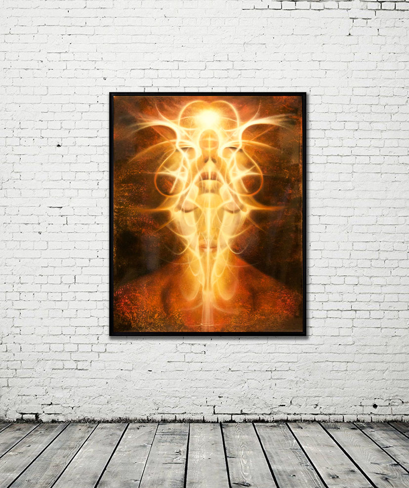 SOLD / SPIRIT THREE - OIL ON ALUMINUM - 104 cm  X 84 cm  / SOLD 