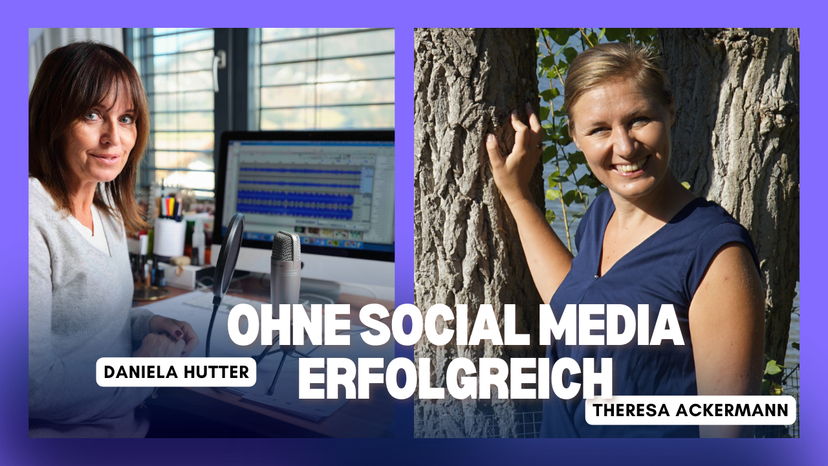 Daniela Hutter im Gespräch mit Theresa Ackermann über nervensystemfreundliche Selbstständigkeit und Business ohne Social Media
