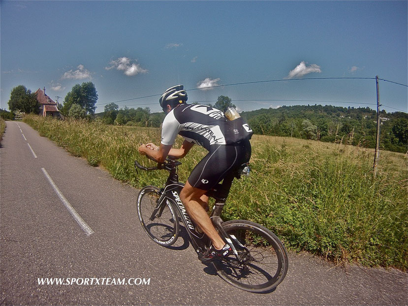 Thierry LUCET en préparation pour l'Ironman de Francfort