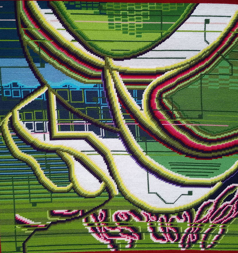 Crassule, Plante 02 - Tapisserie - 70 x 70