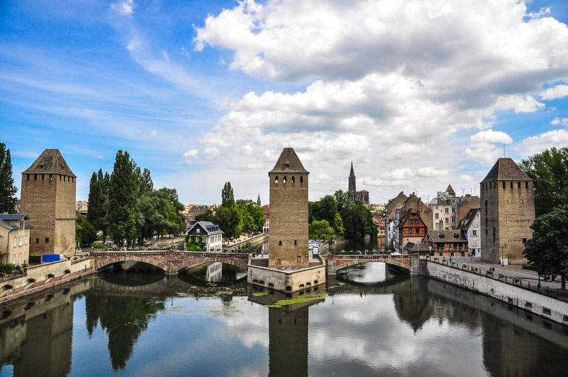 Frankreich, Straßburg und das Flüßchen Ill