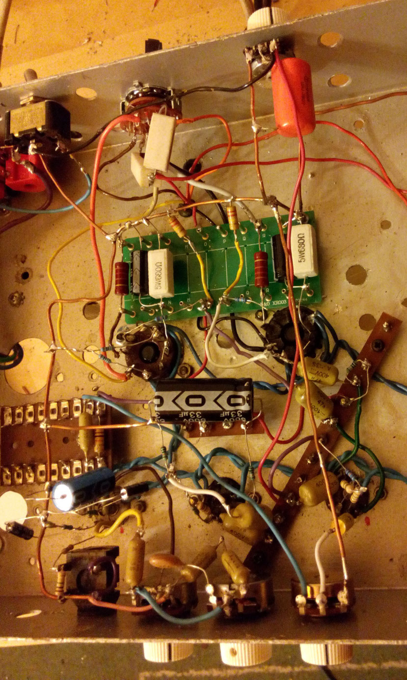 Presence control and its decoupling cap, at the top of the picture.