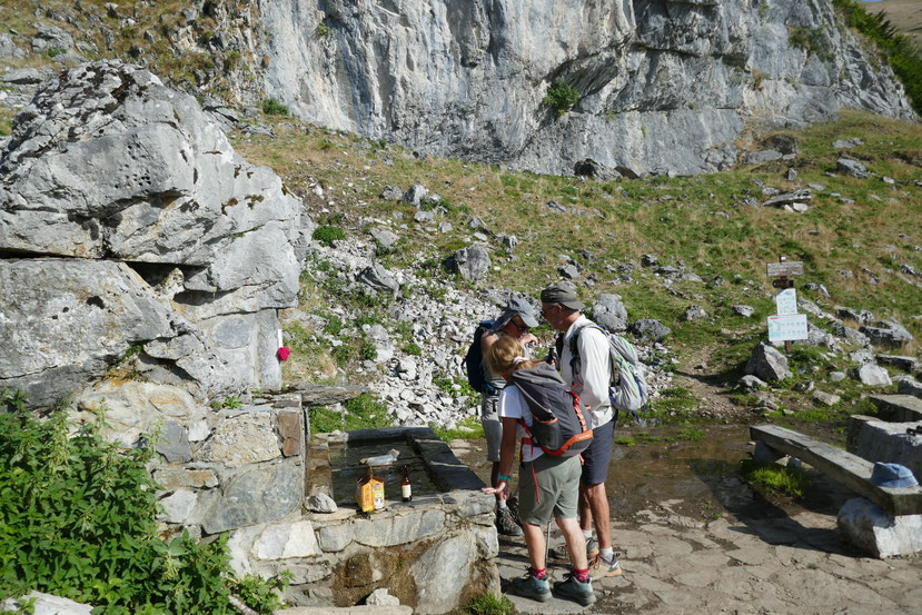 source de la cabane de Larreix - très fraîche