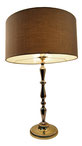 Vintage French Gilded Brass Table Lamp 1970 Modern Modernist Dore Laiton Lampe  Moderniste