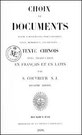 CHOIX DE DOCUMENTS,  Lettres officielles, proclamations, édits, mémoriaux, inscriptions,... par Séraphin COUVREUR (1835-1919), 2e édition 1898