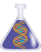 Symbolische Gen-Spirale zum Gen-Test bei Huntington-Krankheit / Chorea Huntington