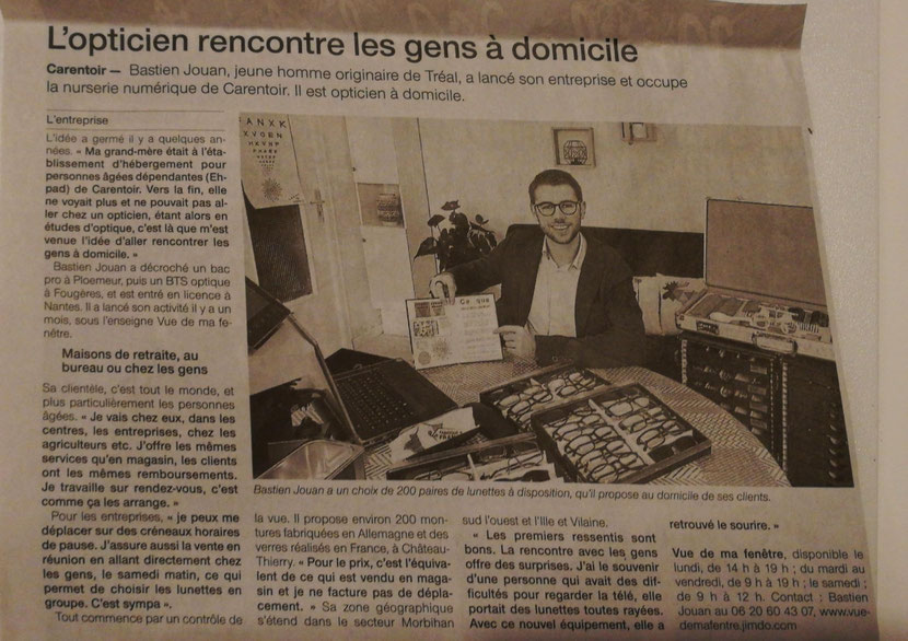 Article Les Infos décembre 2017