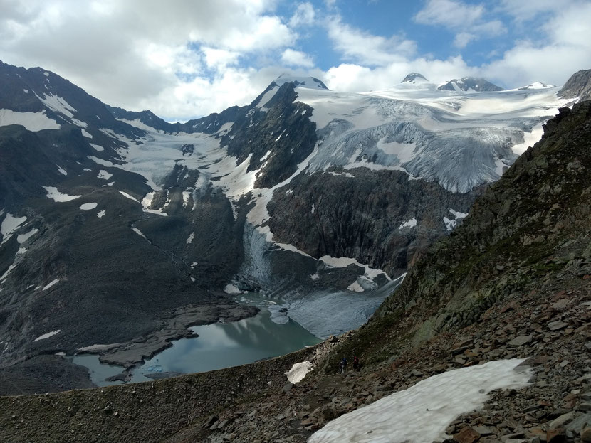 Wie ein Gemälde: der Blick auf den Sulzenauferner und das Zuckerhütl (3.510m)