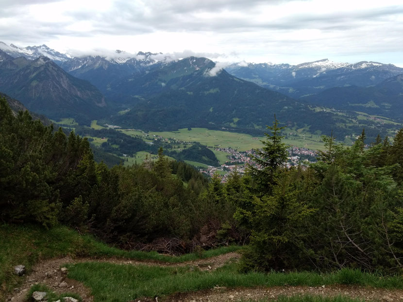 Erste Talblicke auf Oberstdorf