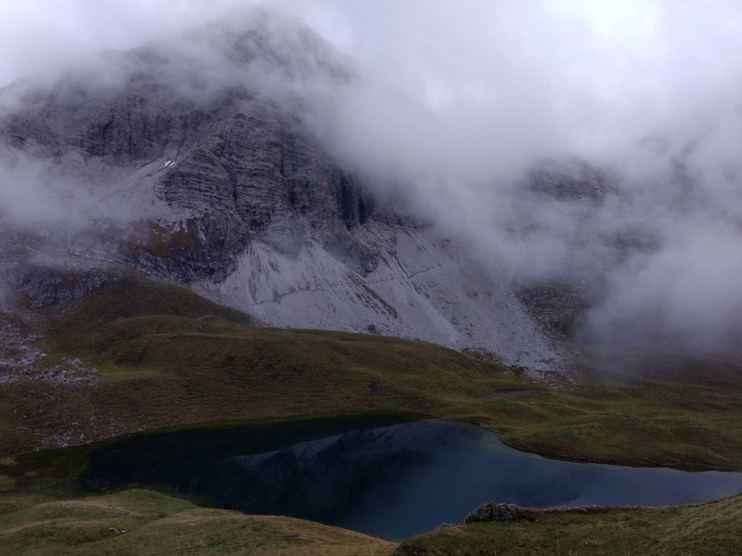 Der Rappensee, heute morgen leider im Regen