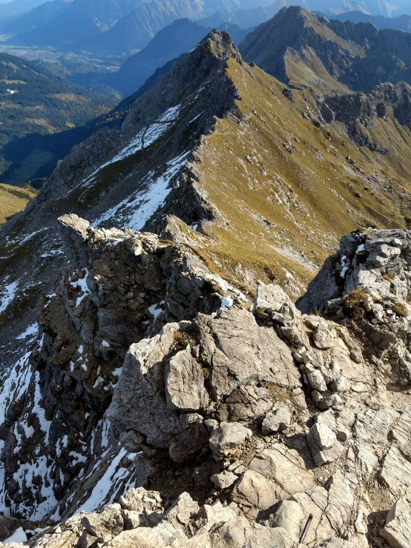 Toller Blick über den Grat