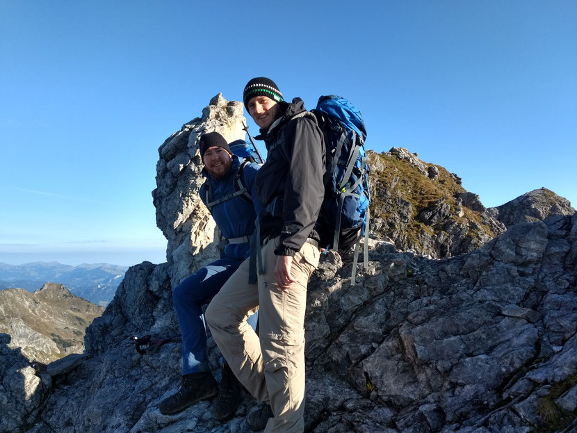 Auf der Scharte, mittlerweile in der Sonne